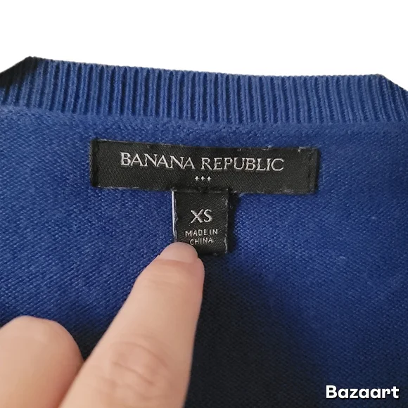 Banana Republic Cardigan Sweater Womens XS Blue Button - Picture 5 of 6